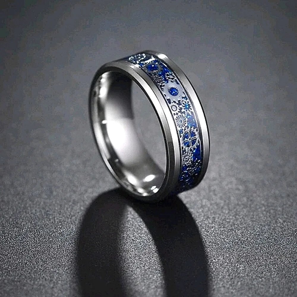 💖*NWOT* Men's Gear Pattern Ring